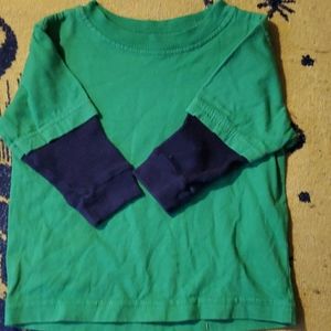 Green Unisex Baby Shirt